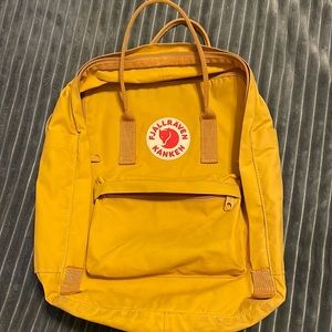 Kanken classic backpack, water resistant, yellow